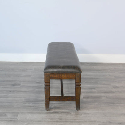 Homestead Hills Leather Bedroom Bench