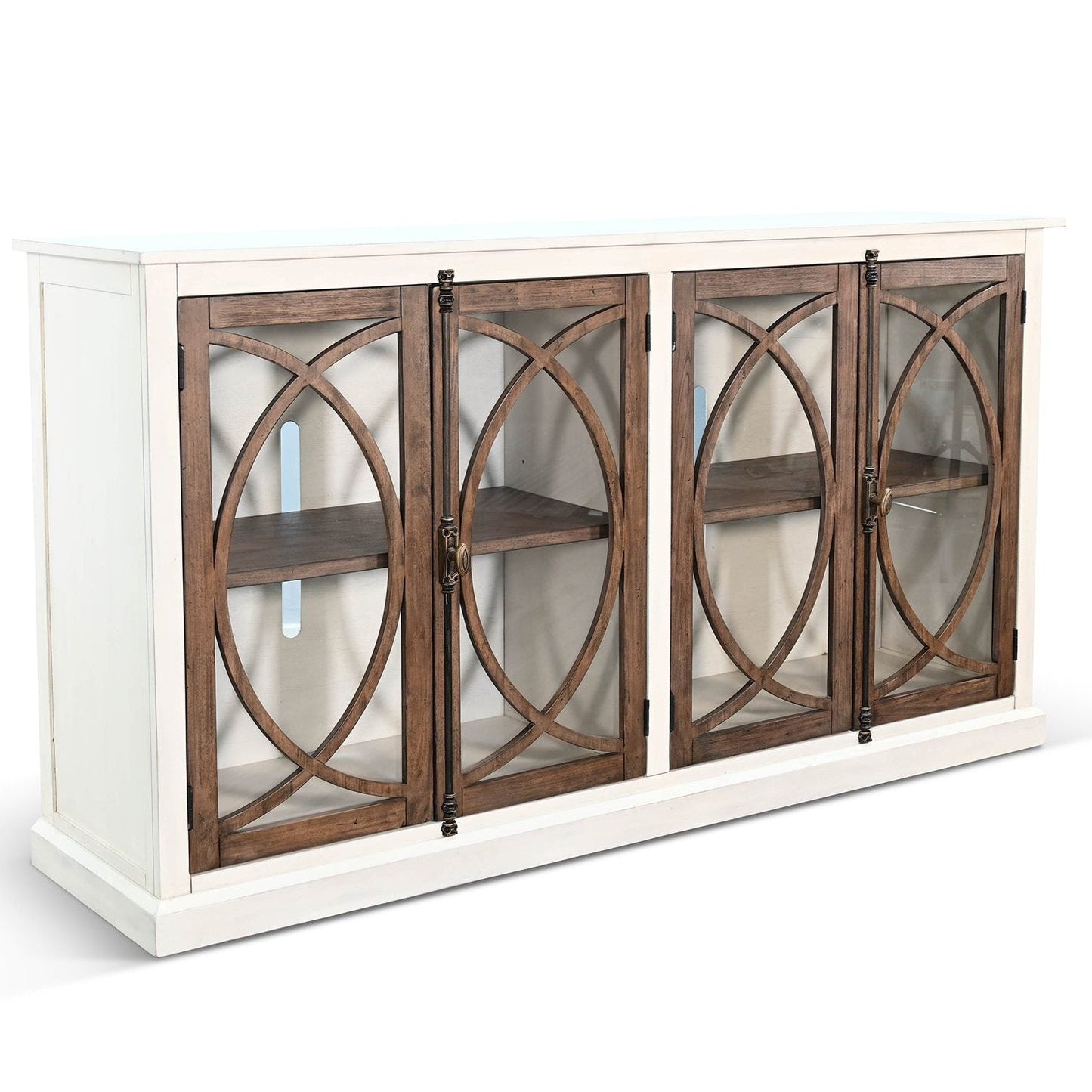 Sunny D Homestead Hills Two Doors Wooden Media Console