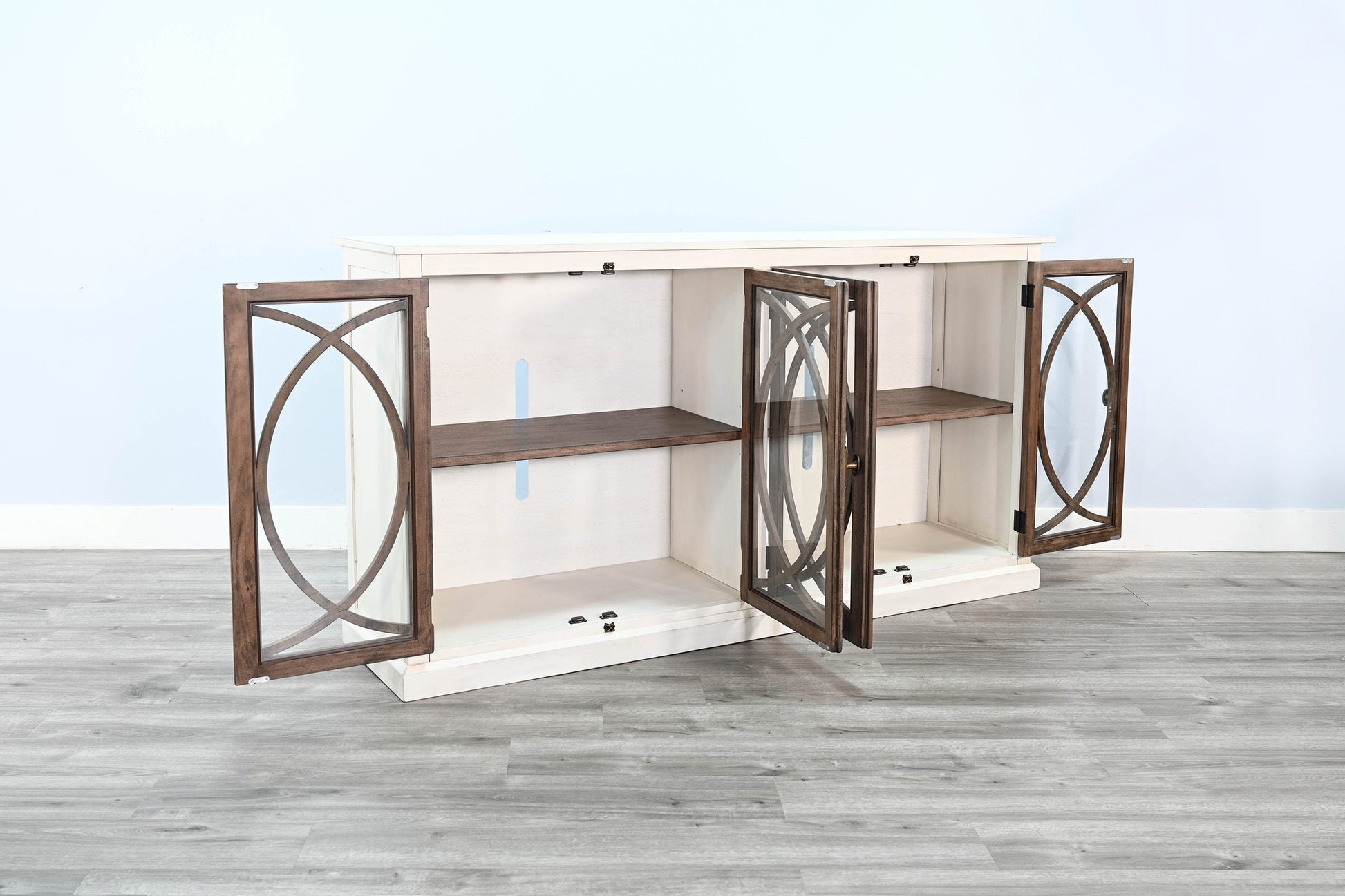 Sunny D Homestead Hills Two Doors Wooden Media Console