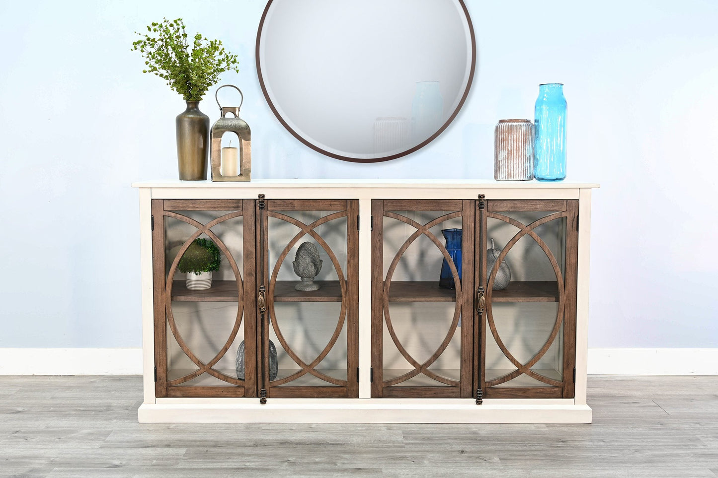Sunny D Homestead Hills Two Doors Wooden Media Console