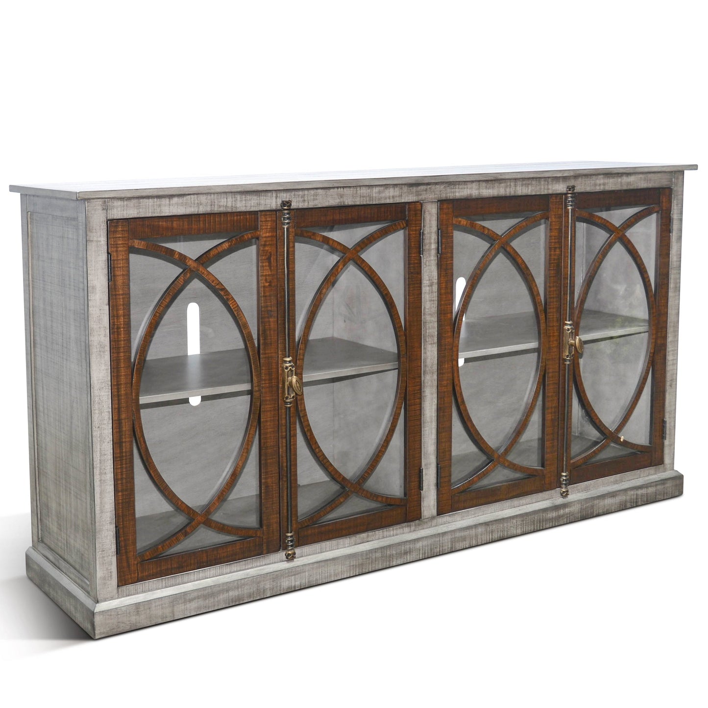 Sunny D Homestead Hills Two Doors Wooden Media Console