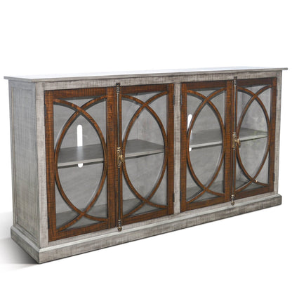 Sunny D Homestead Hills Two Doors Wooden Media Console