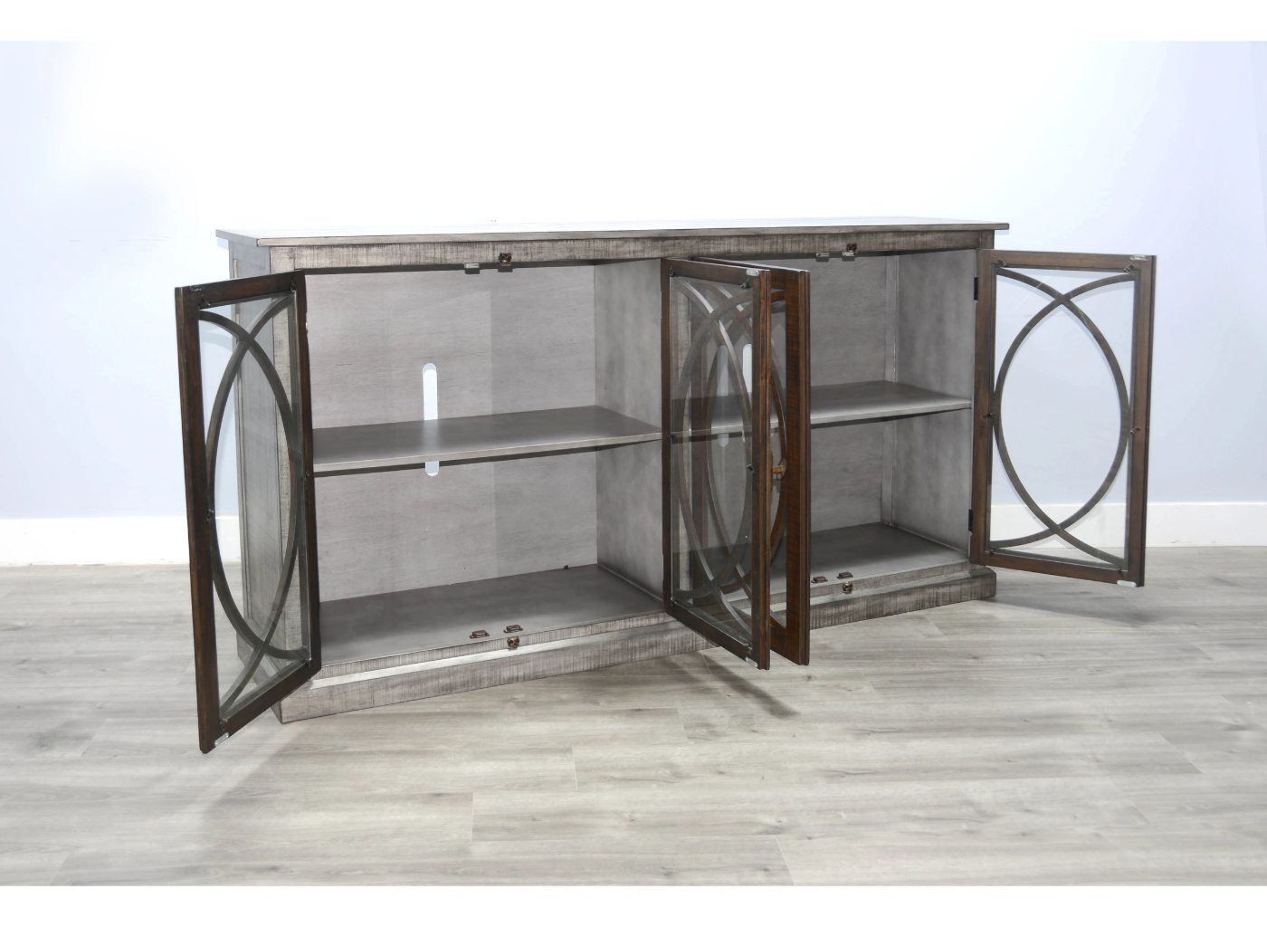 Sunny D Homestead Hills Two Doors Wooden Media Console