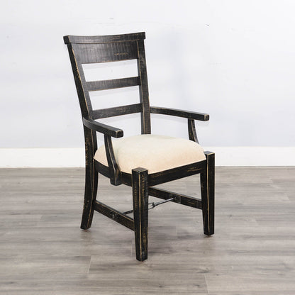 Sunny D Marina Fabric Dining Arm Chair 2PC