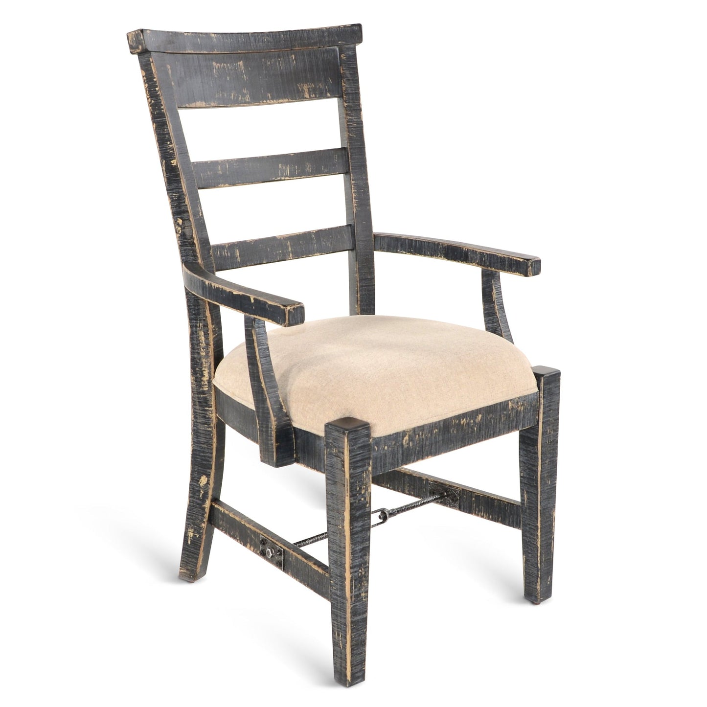 Sunny D Marina Fabric Dining Arm Chair 2PC