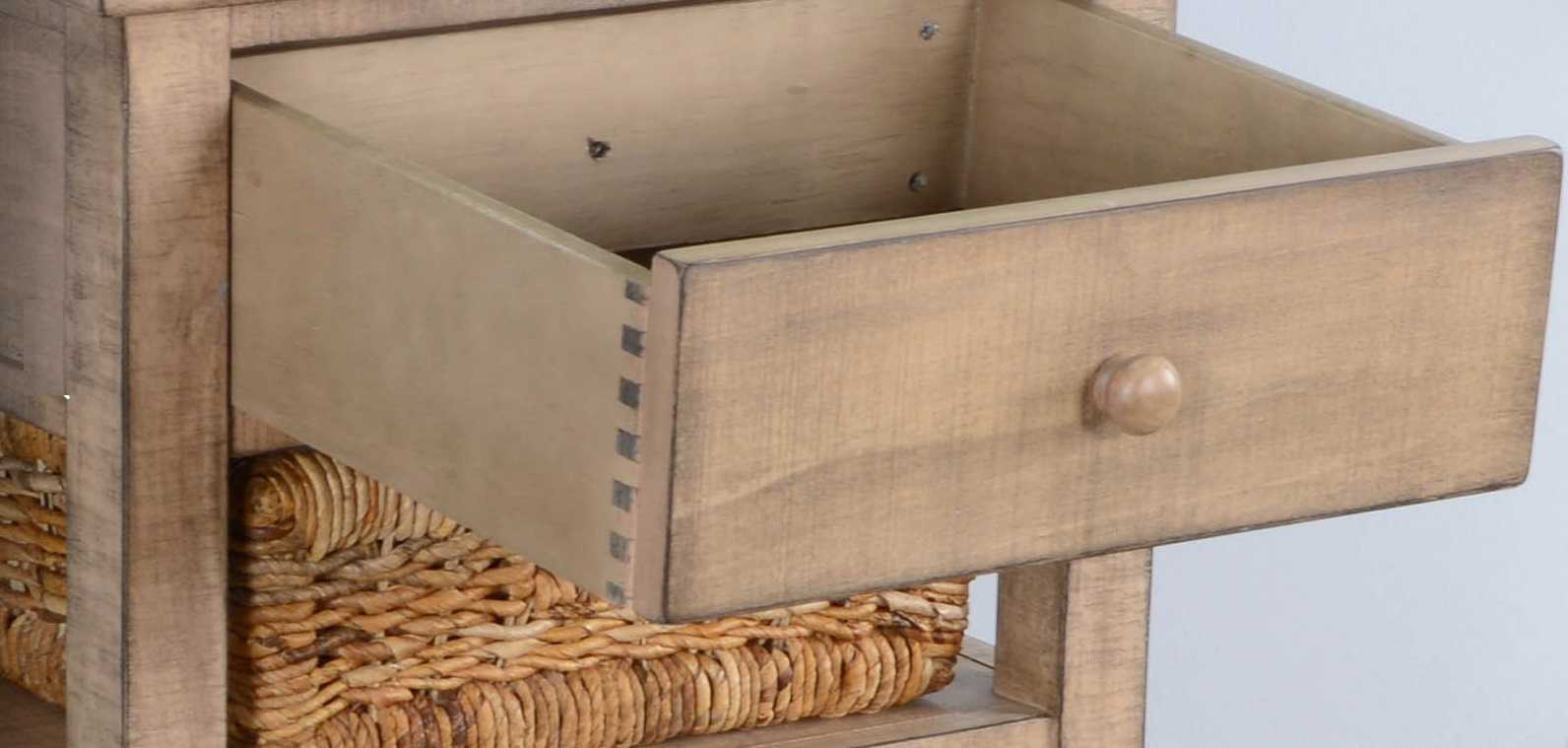 Sunny D Marina One Drawer Storage Table