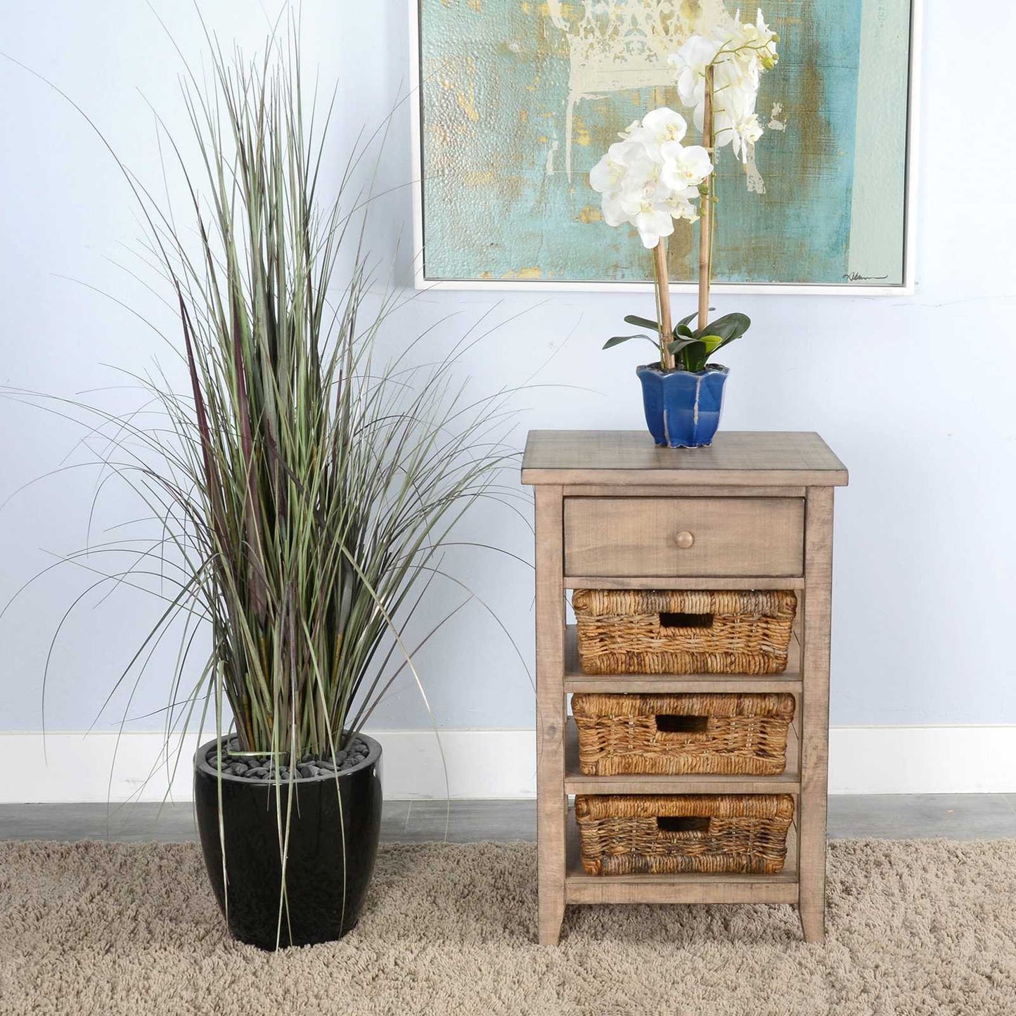 Sunny D Marina One Drawer Storage Table