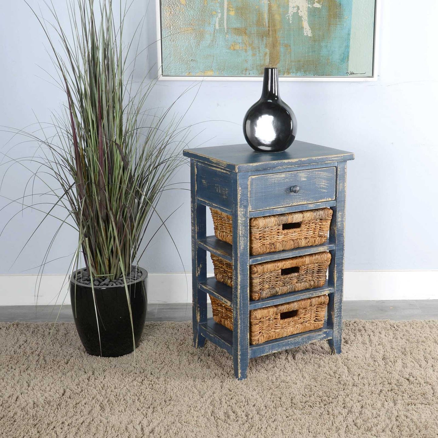 Sunny D Marina One Drawer Storage Table