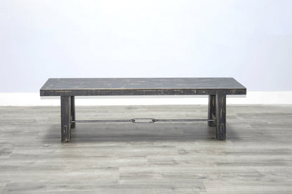 Sunny D Marina Wooden Dining Bench with Turnbuckle