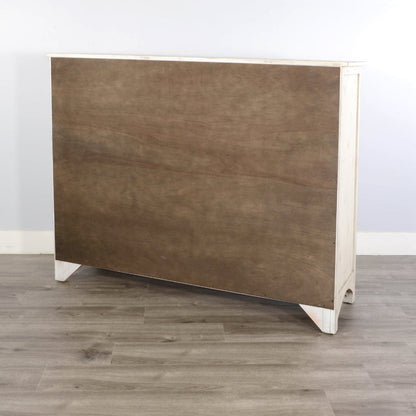 Sunny D Marina Wooden White Sideboard