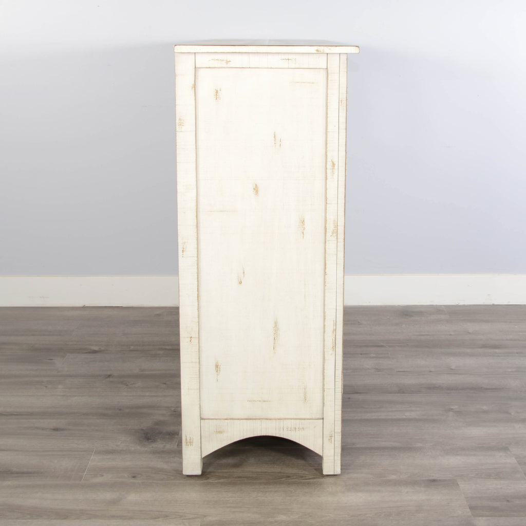 Sunny D Marina Wooden White Sideboard