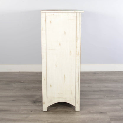 Sunny D Marina Wooden White Sideboard