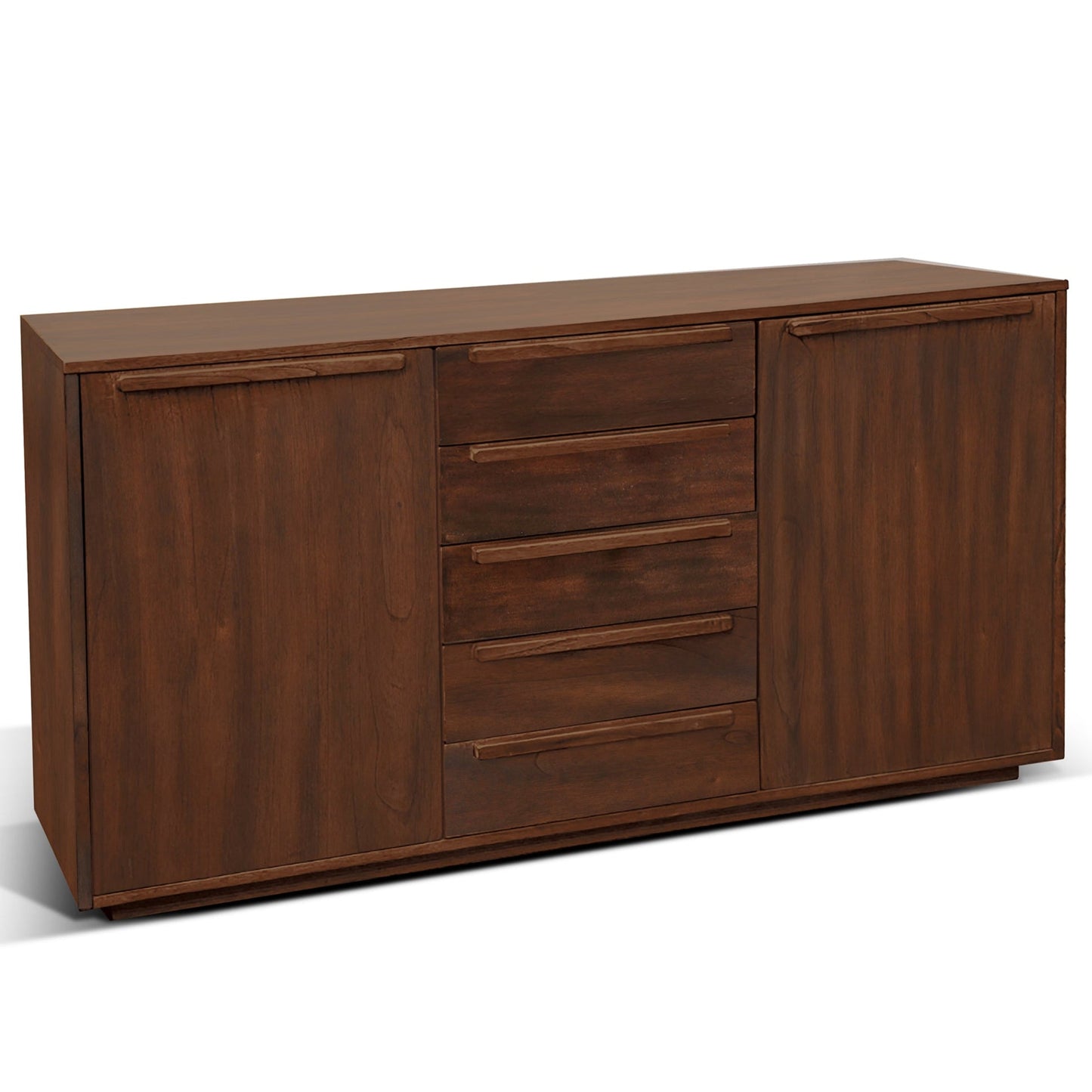 Sunny D Noah Five Drawers Wood Sideboard