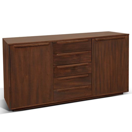 Sunny D Noah Five Drawers Wood Sideboard
