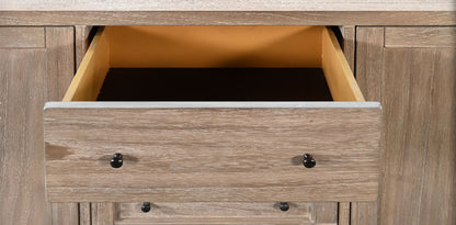Sunny D Rowan Four Drawers Wood Sideboard