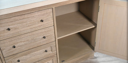 Sunny D Rowan Four Drawers Wood Sideboard