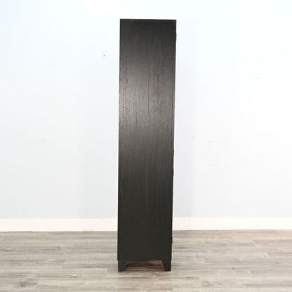 Ryan Wooden Black Bookcase
