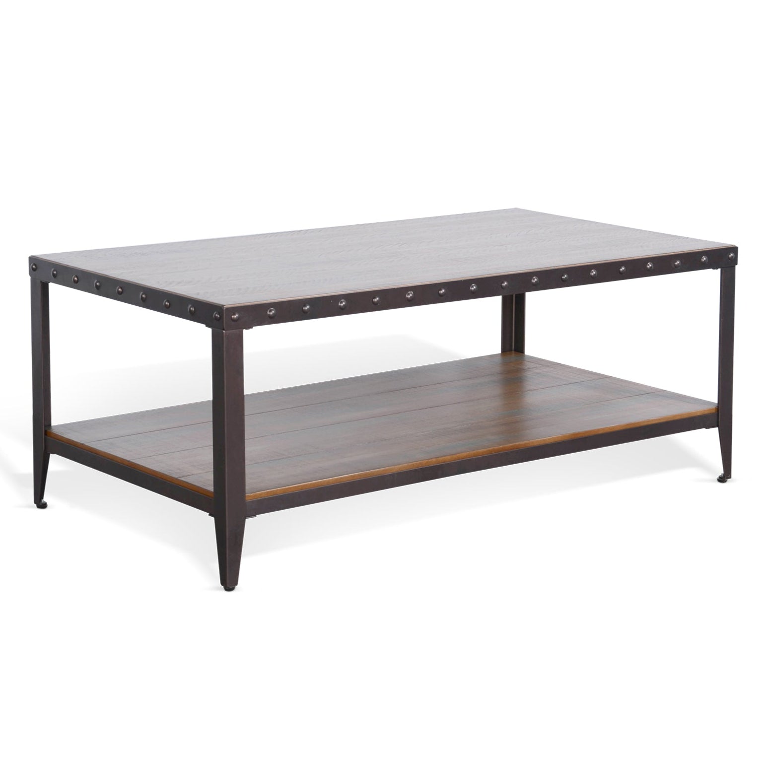 Sunny D San Diego Metal Frame Rectangular Coffee Table