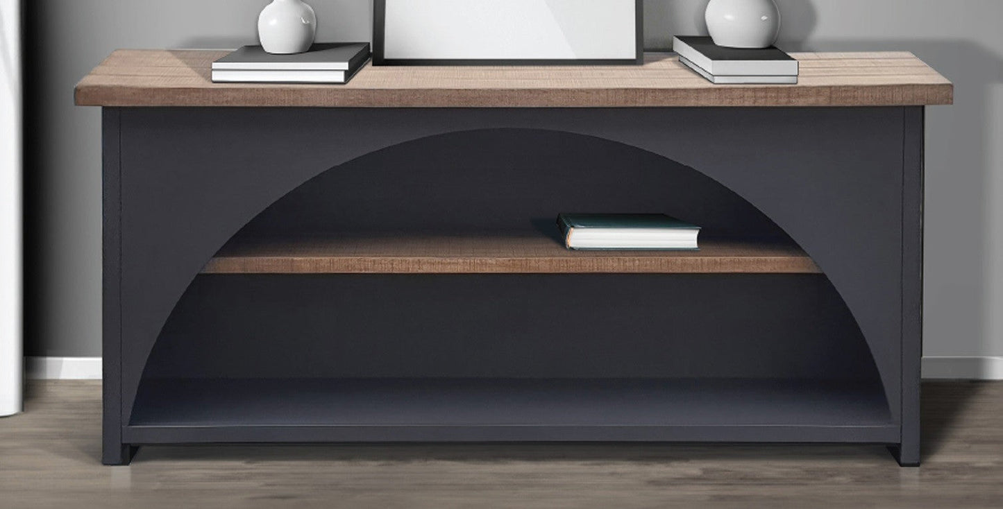 Sunny D Savannah Rectangular Black Console Table