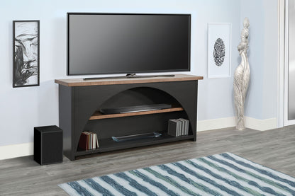 Sunny D Savannah Rectangular Black Console Table