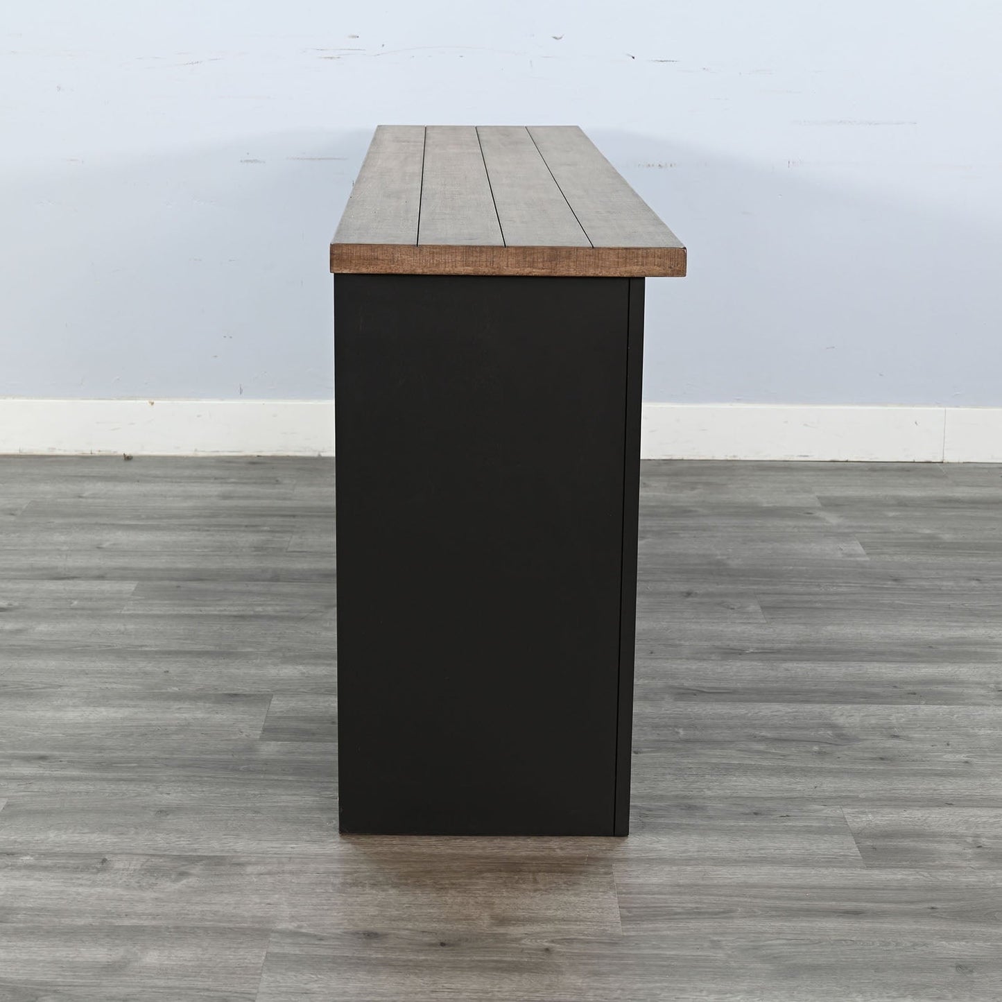 Sunny D Savannah Rectangular Black Console Table