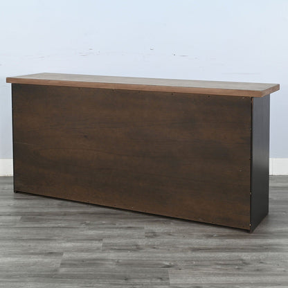Sunny D Savannah Rectangular Black Console Table