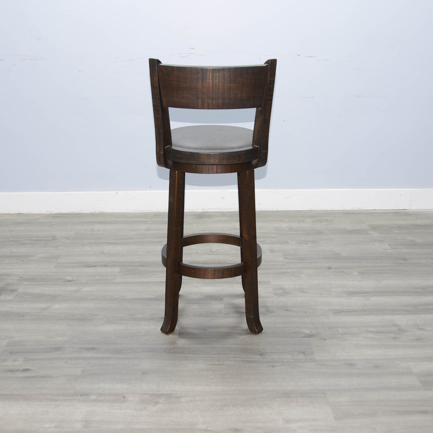 Sunny D Scottsdale Leather Swivel Barstool 2PC