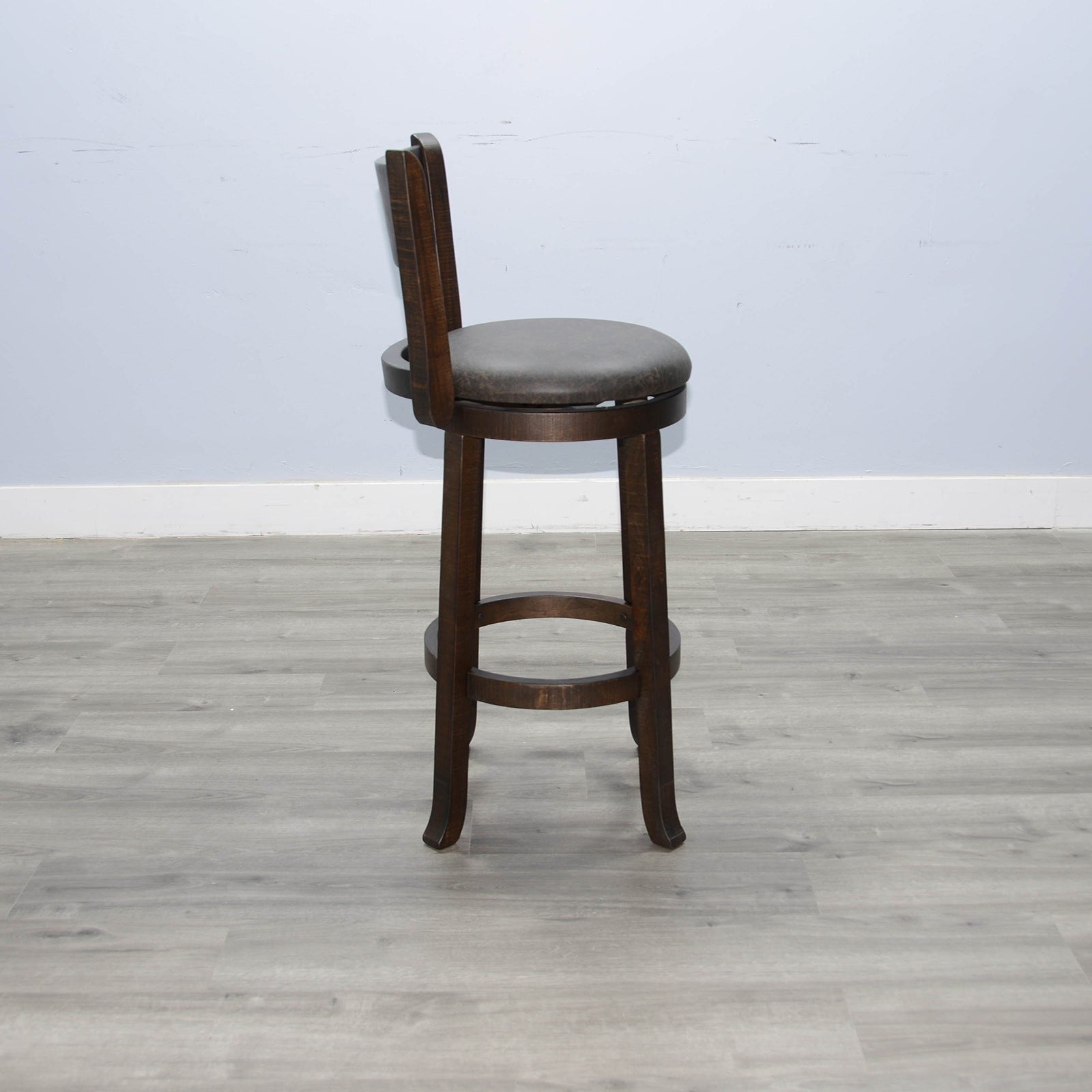 Sunny D Scottsdale Leather Swivel Barstool 2PC