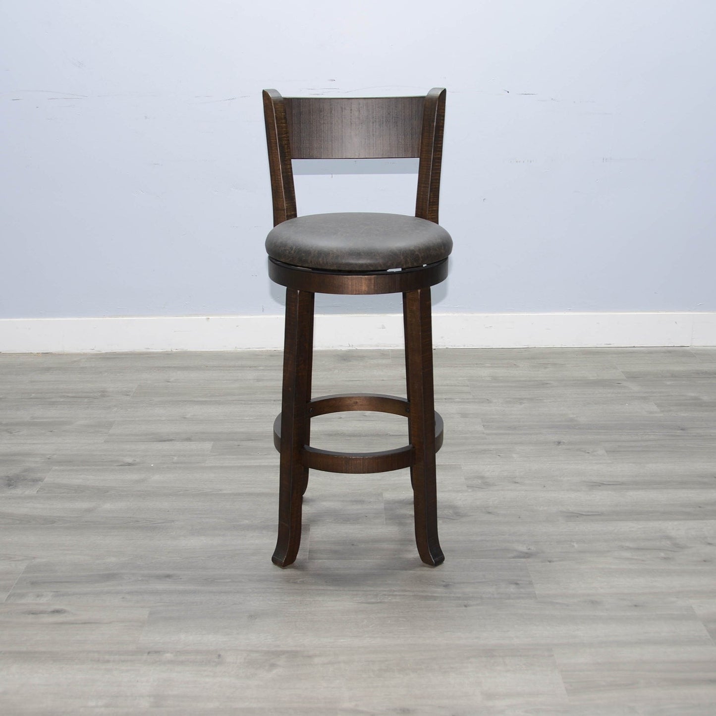 Sunny D Scottsdale Leather Swivel Barstool 2PC