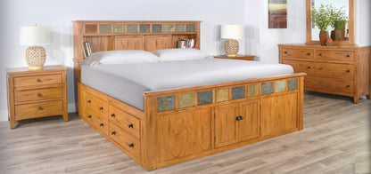 Sunny D Sedona Petite Six Drawers Dresser with Mirror