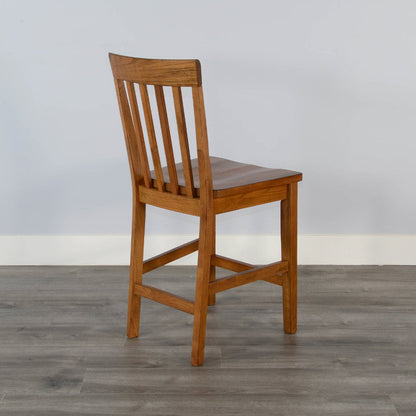 Sedona Slatback Wood Barstool 2PC