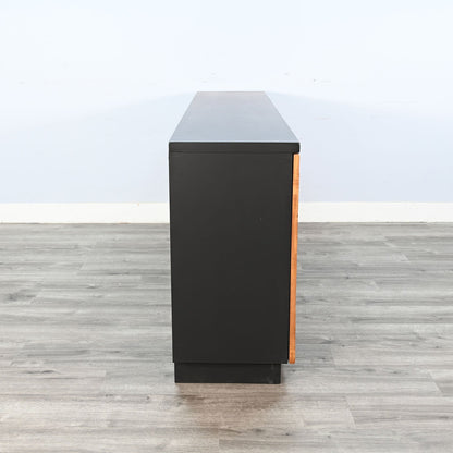 Sunset Dune Two Doors Black Media Cabinet