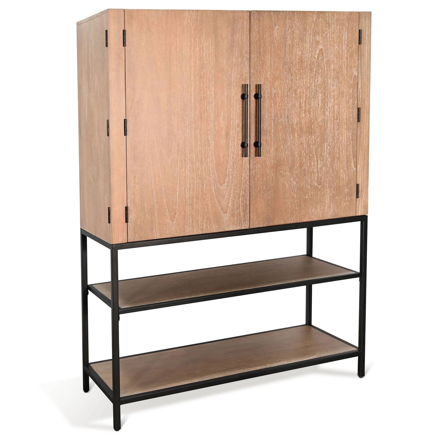 Violet Wooden Wine Bar Cabinet