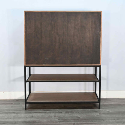 Violet Wooden Wine Bar Cabinet