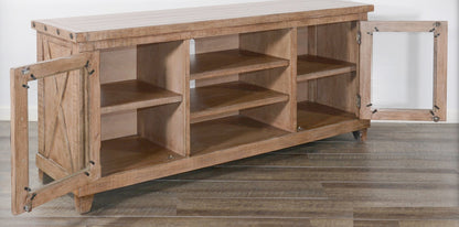 Sunny D Vivian Natural Wooden Media Console