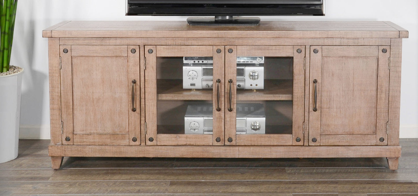 Sunny D Vivian Wooden Modern Media Console