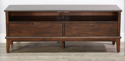 Windmere Two Drawers Media Console with Shelving Unit