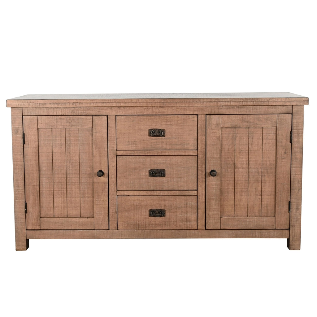 Sunny D Yellowstone Three Drawers Wood Sideboard