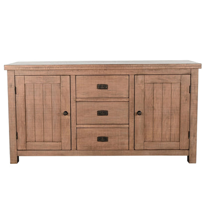 Sunny D Yellowstone Three Drawers Wood Sideboard