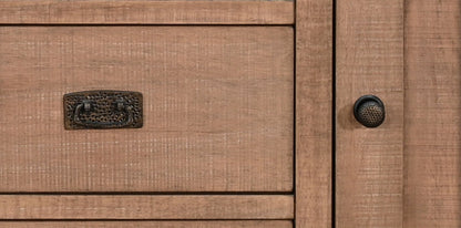 Sunny D Yellowstone Three Drawers Wood Sideboard