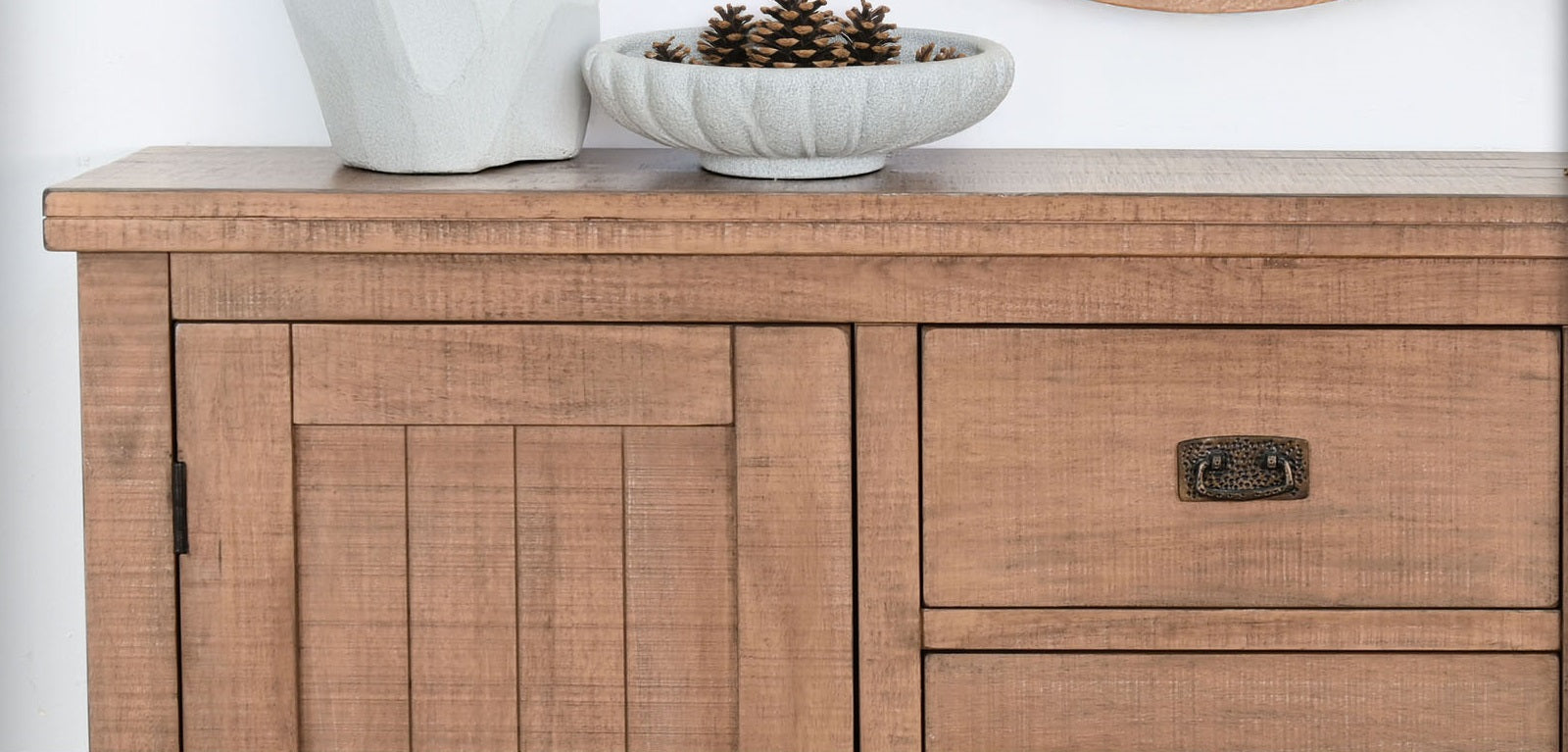 Sunny D Yellowstone Three Drawers Wood Sideboard