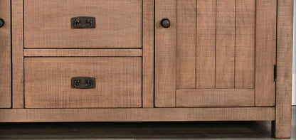 Sunny D Yellowstone Three Drawers Wood Sideboard