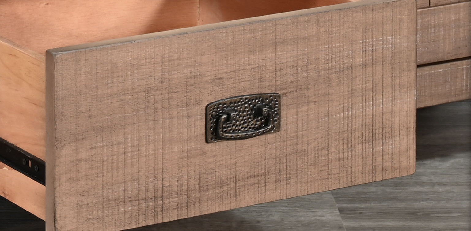 Sunny D Yellowstone Three Drawers Wood Sideboard