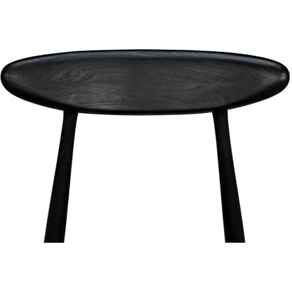 Noir Surf Wooden Armless Dining Chair (Set Of 2)