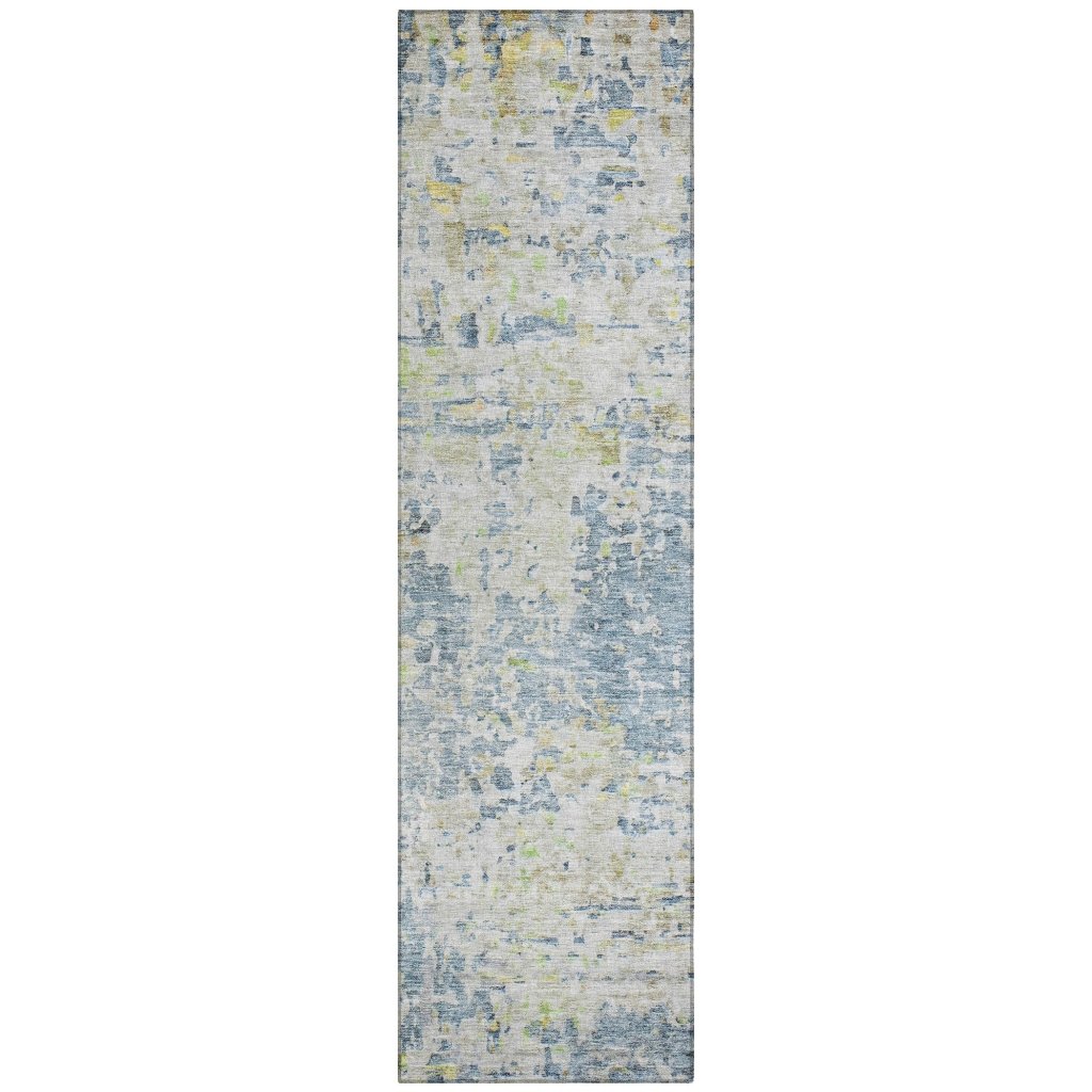 LOOMLAN Rugs Suri Blue Washable Indoor-Outdoor Rug
