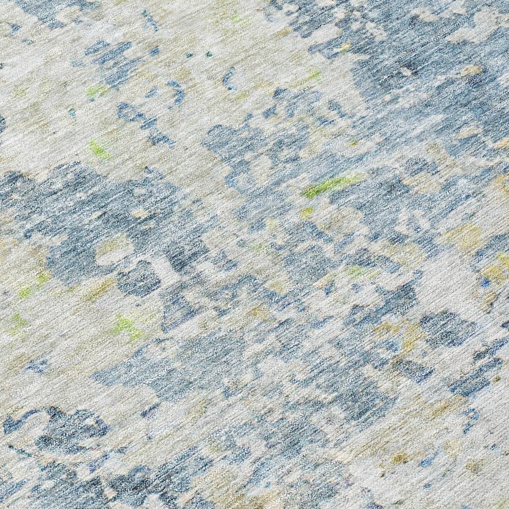 LOOMLAN Rugs Suri Blue Washable Indoor-Outdoor Rug