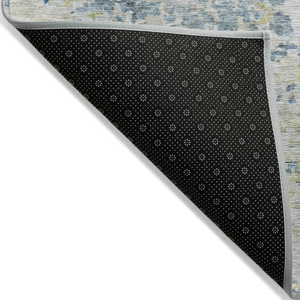 LOOMLAN Rugs Suri Blue Washable Indoor-Outdoor Rug