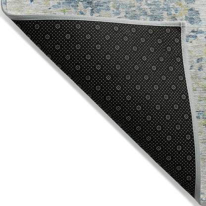 LOOMLAN Rugs Suri Blue Washable Indoor-Outdoor Rug