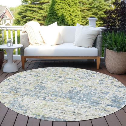 LOOMLAN Rugs Suri Blue Washable Indoor-Outdoor Rug