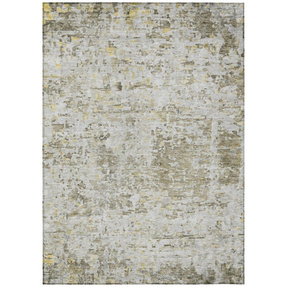 LOOMLAN Rugs Suri Brown Washable Indoor-Outdoor Rug